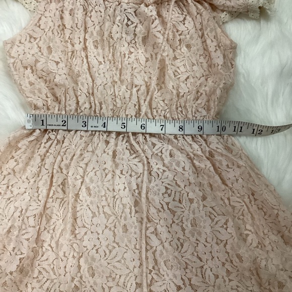 Pixie Dust Clothing floral lace summer top Woman’s size small peach and … - Picture 13 of 15